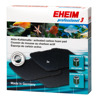 Eheim Carbon Filter Pads Pro3 250-600 Pro3e 350 x3