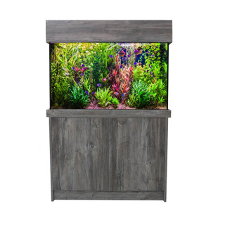 Amazon 48" Pasadena Pine Aquarium & Cabinet